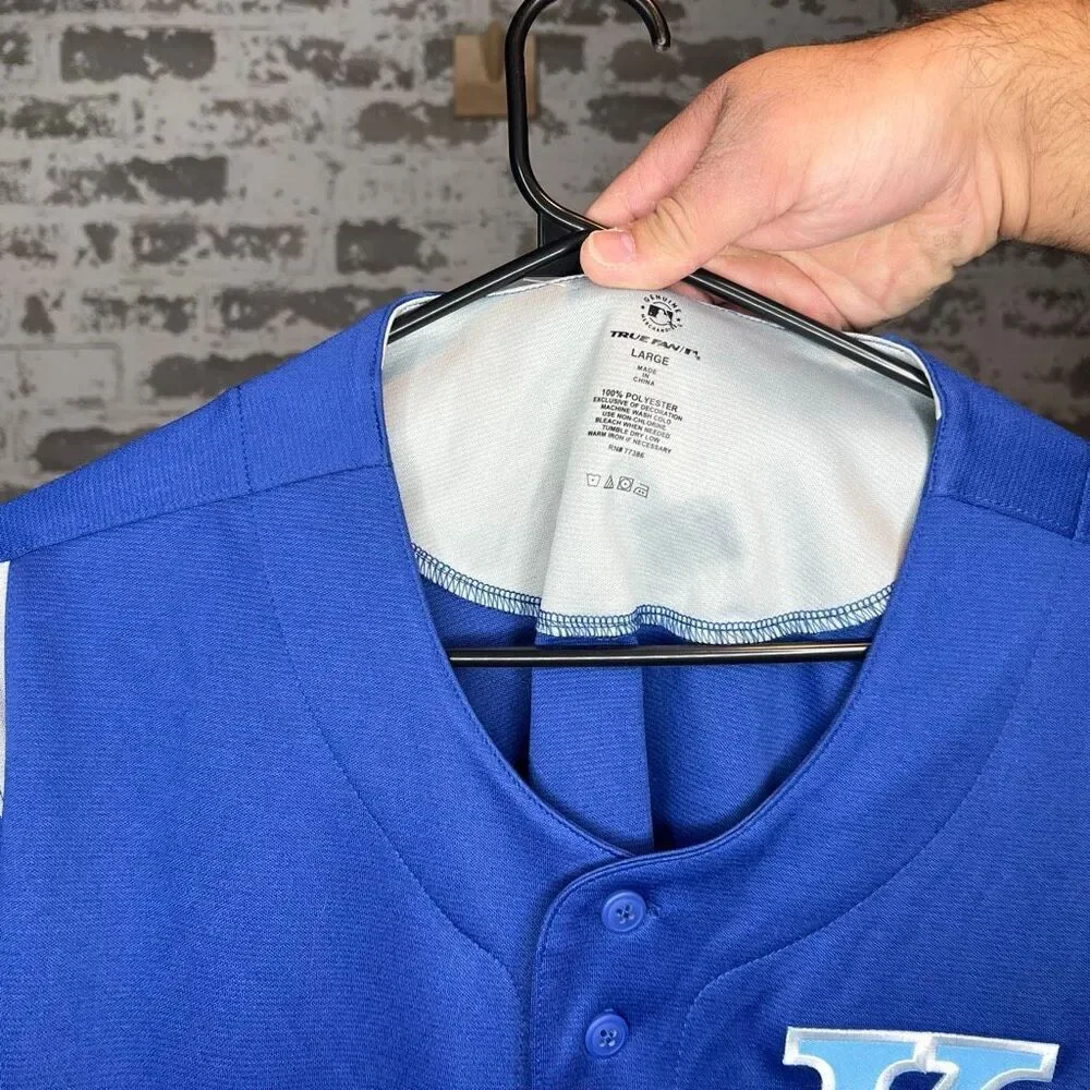 True fan Kansas City royals baseball jersey